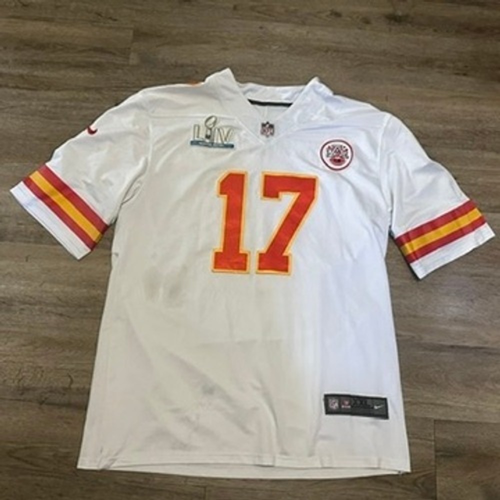 Nike Kansas City Chiefs Mecole Hardman Super Bowl LIV Jersey White Mens XXL